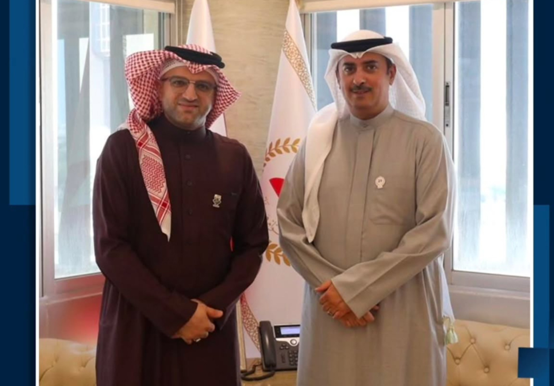 In a meeting with His Excellency Mr. Nawaf bin Mohammed Al-Maawda, Minister of Justice, Islamic Affairs and Endowments